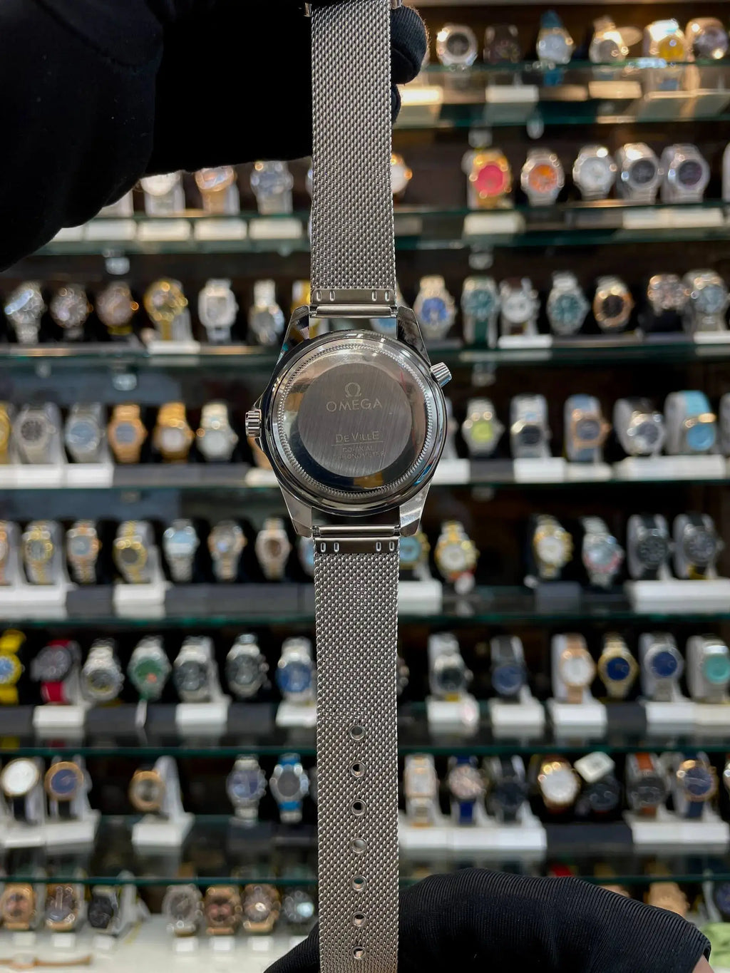 Omega jamesbond under budget for mens black dial