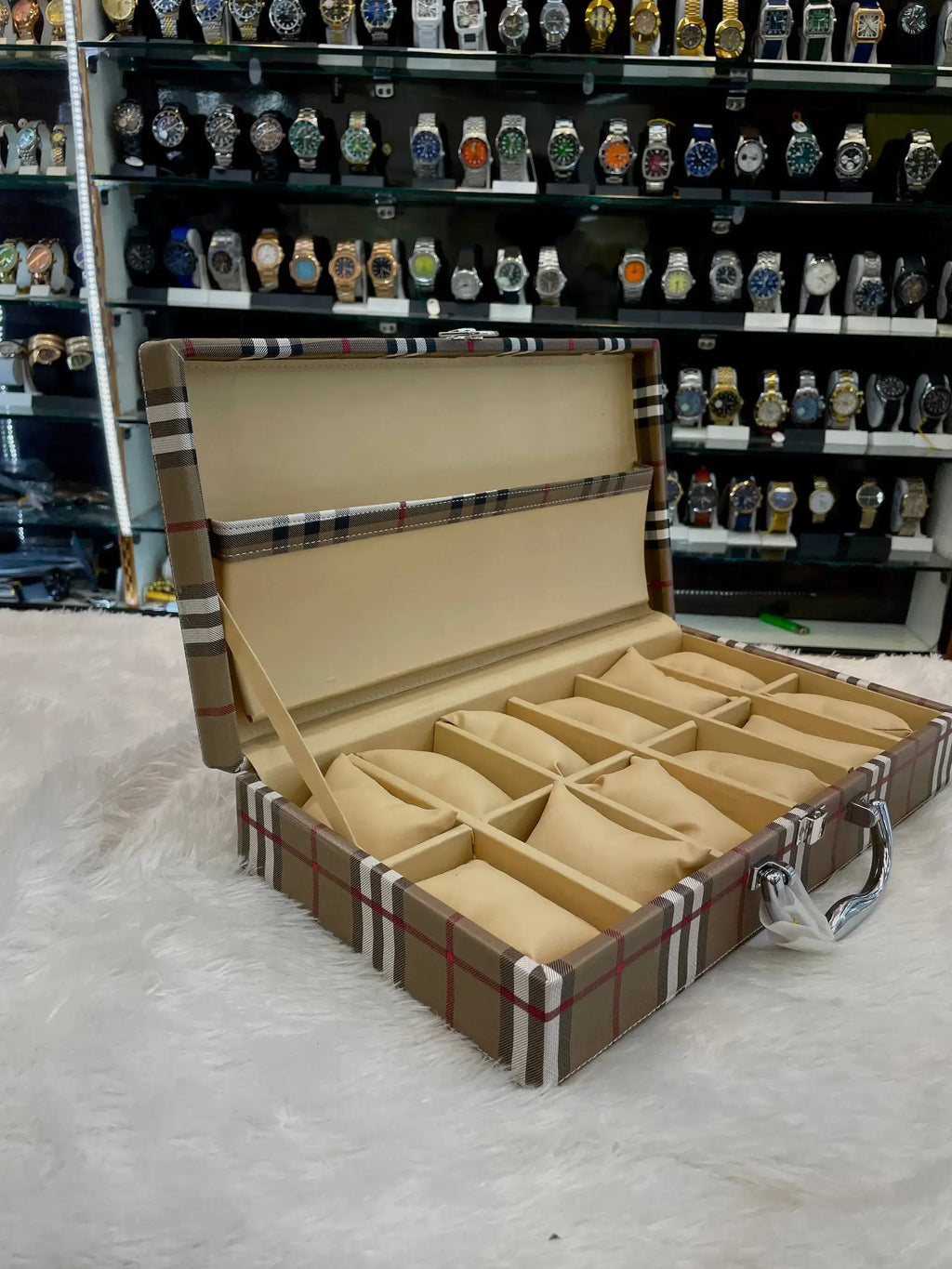 12pc burberry briefcase watch organiser