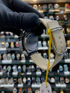 Gshock gm2100c-5a now in cloth strap chrono working silver