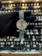 Swarovski diamond watch for girls under budget silver