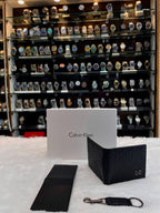 Calvin Klein CK black wallet combo set with packaging