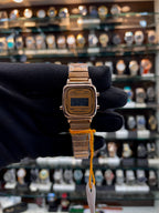 Casio Vintage LA670WGA rose gold watch for girls front view