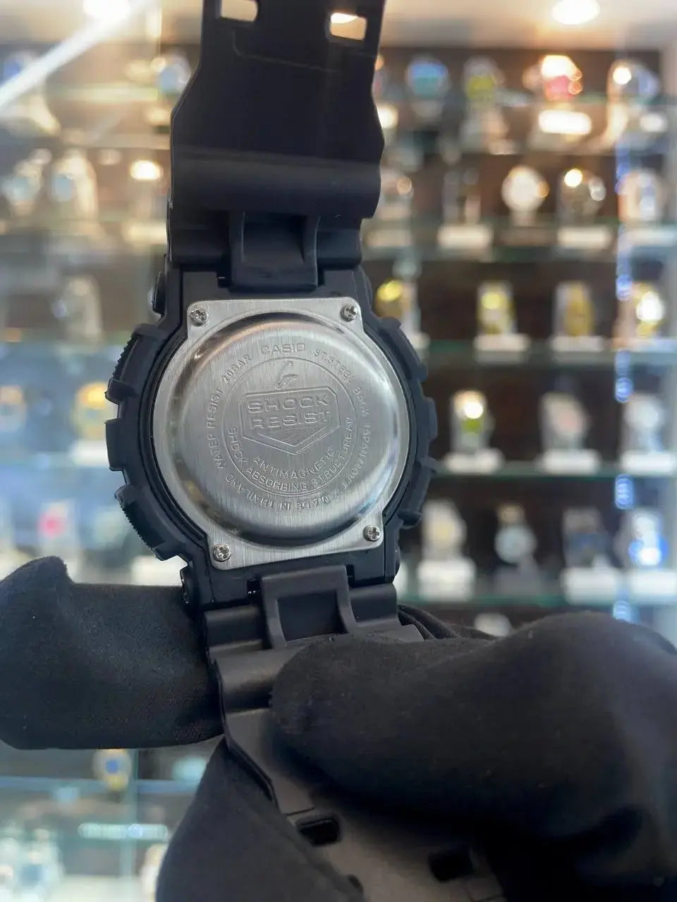 Gshock casio wr20bar chrono working black dial