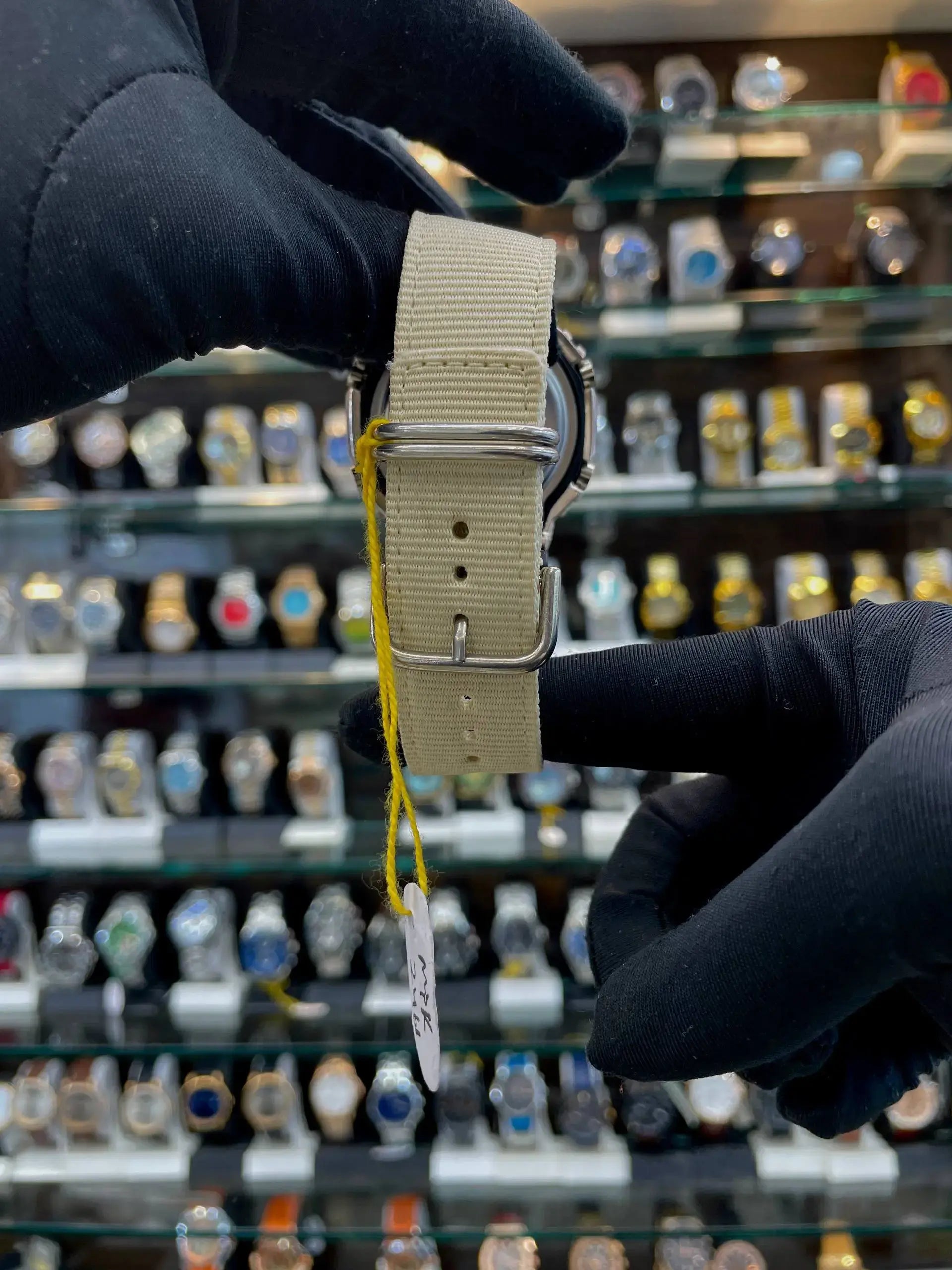 Gshock gm2100c-5a now in cloth strap chrono working silver