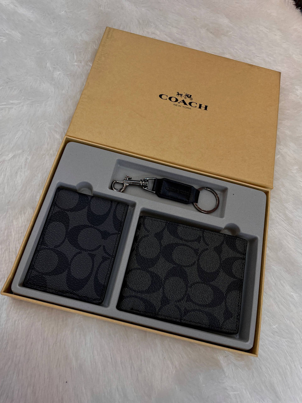 COACH BLACK 🖤 WALLET COMBO SET