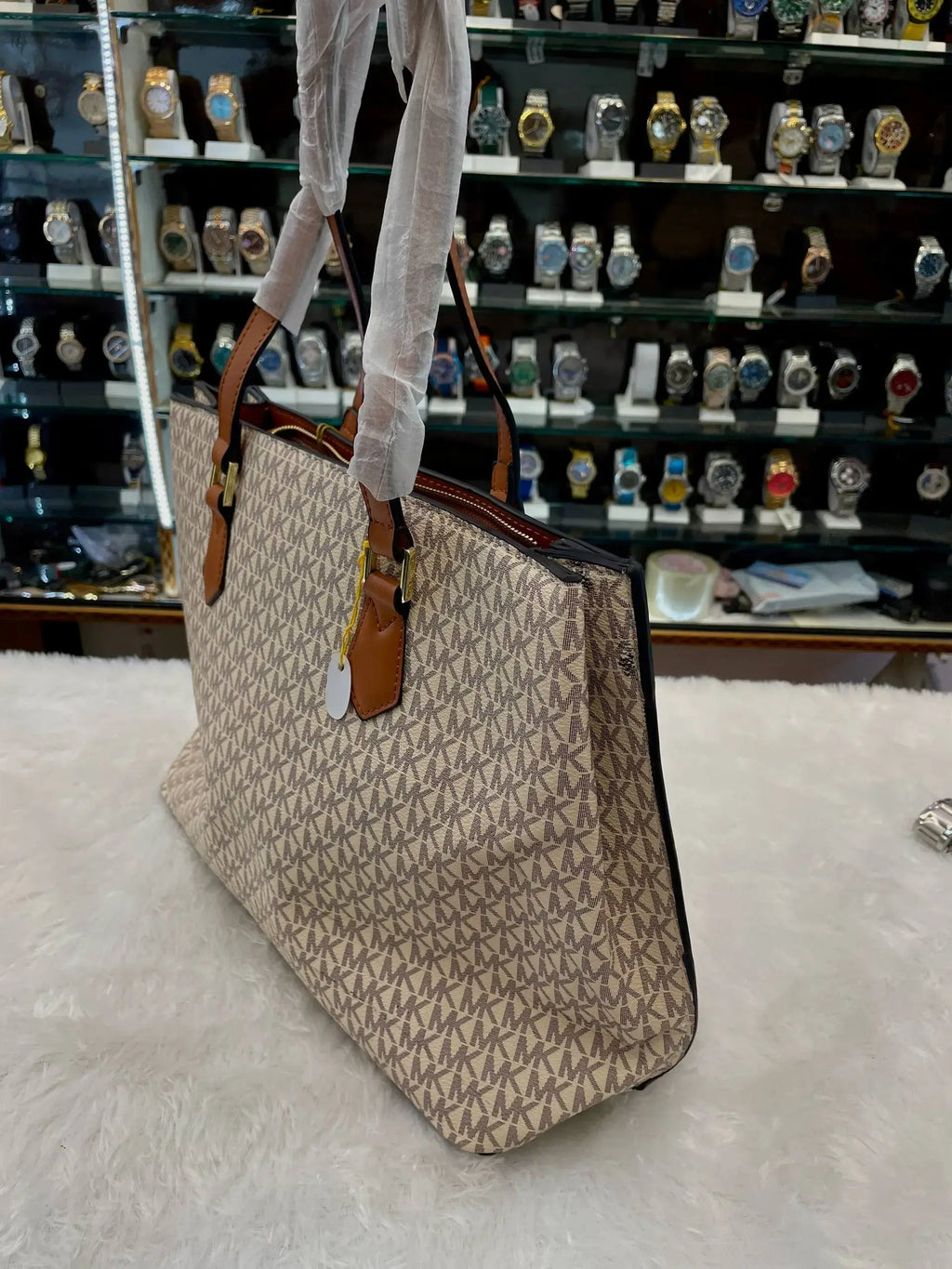 Michael Kors mk handbag for girls brown