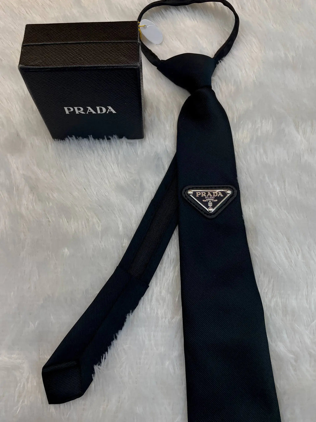 Prada re-nylon premium tie for mens