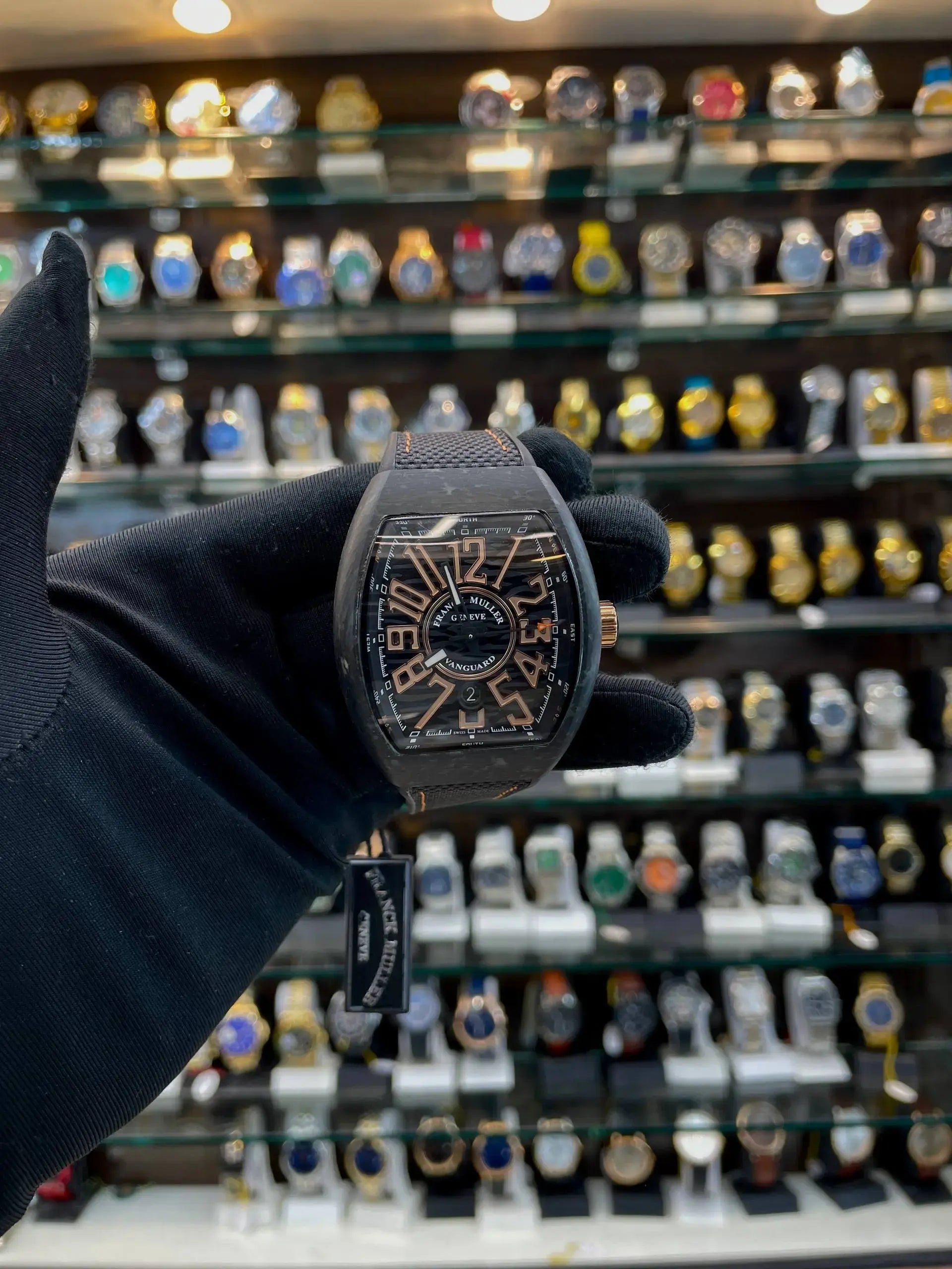 Franck muller krypton carbon body in eta machine black
