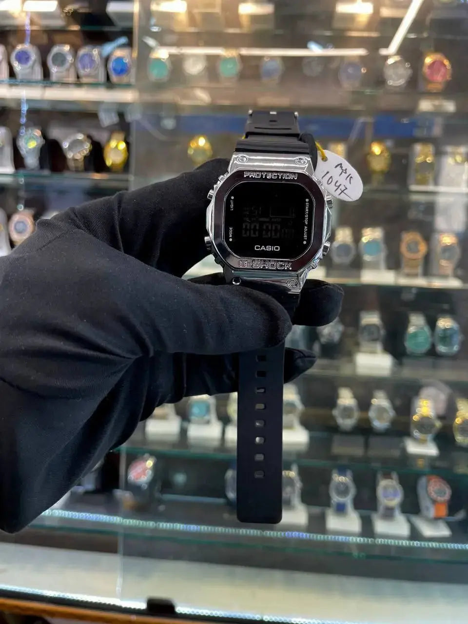 Gshock Casio touch solar screen silver body