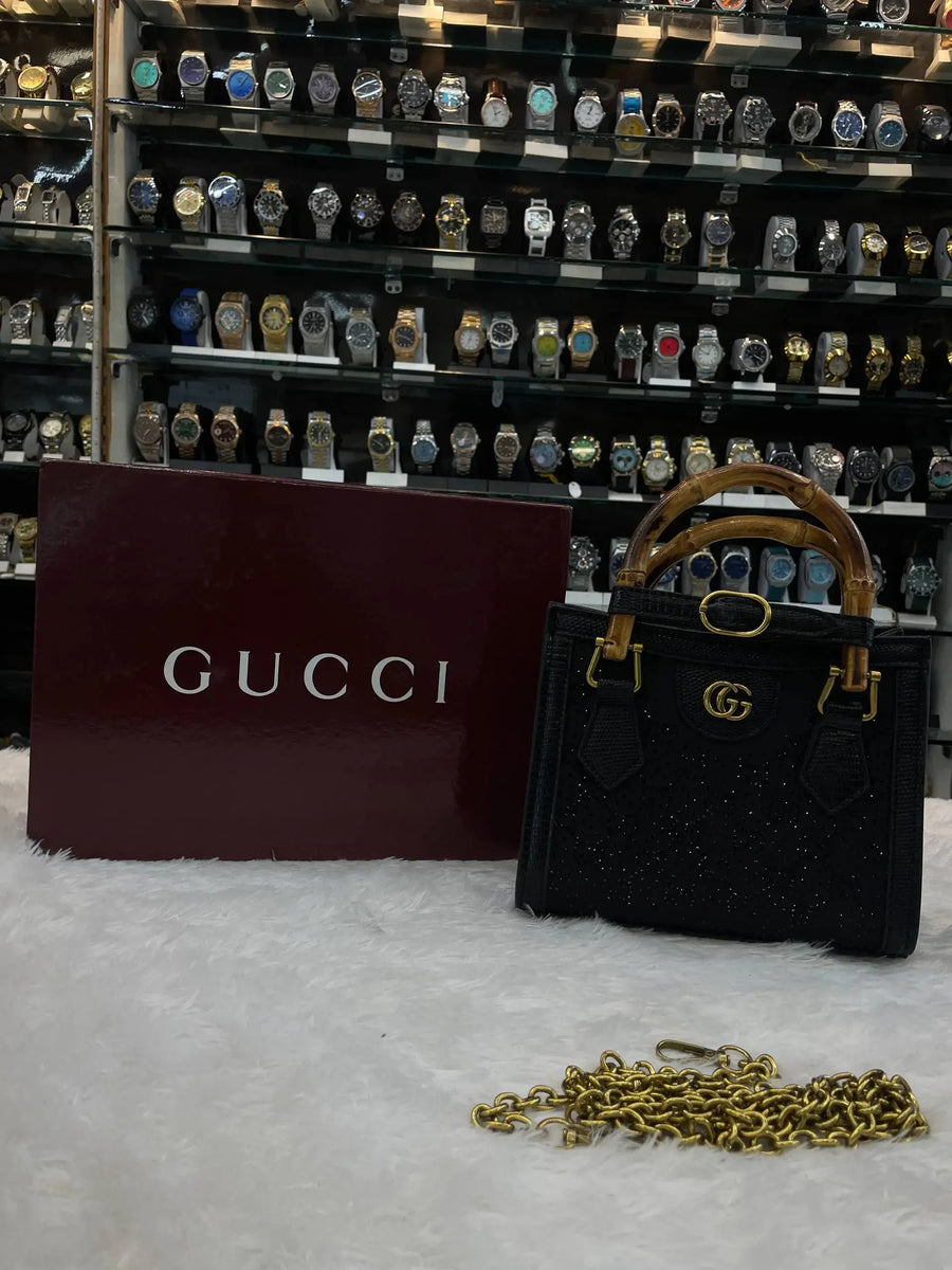 Gucci new canvas charisma calfskin crystal in master piece