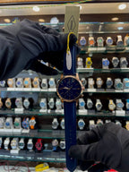 Fossil townsman navy blue in master piece