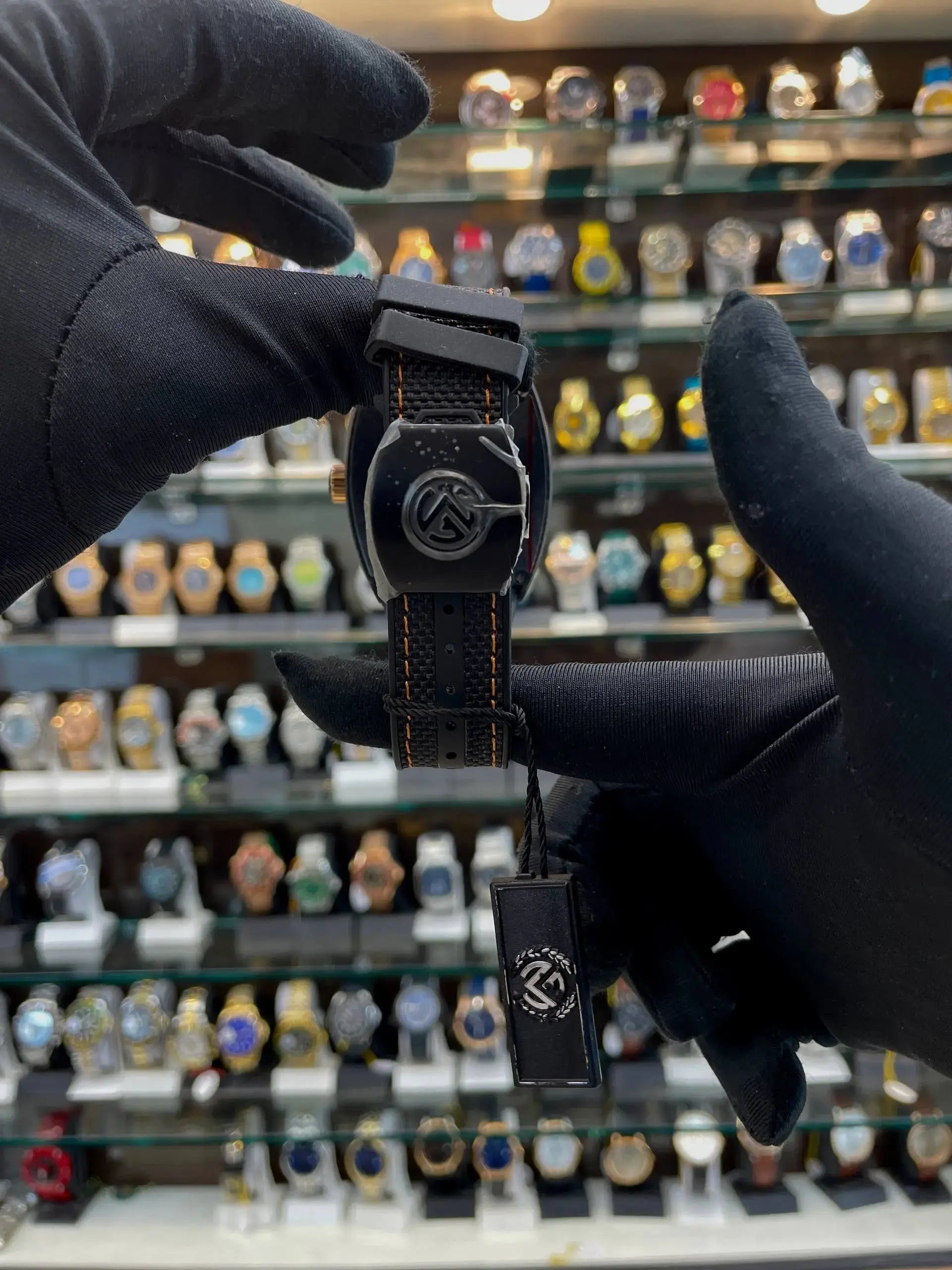 Franck muller krypton carbon body in eta machine black