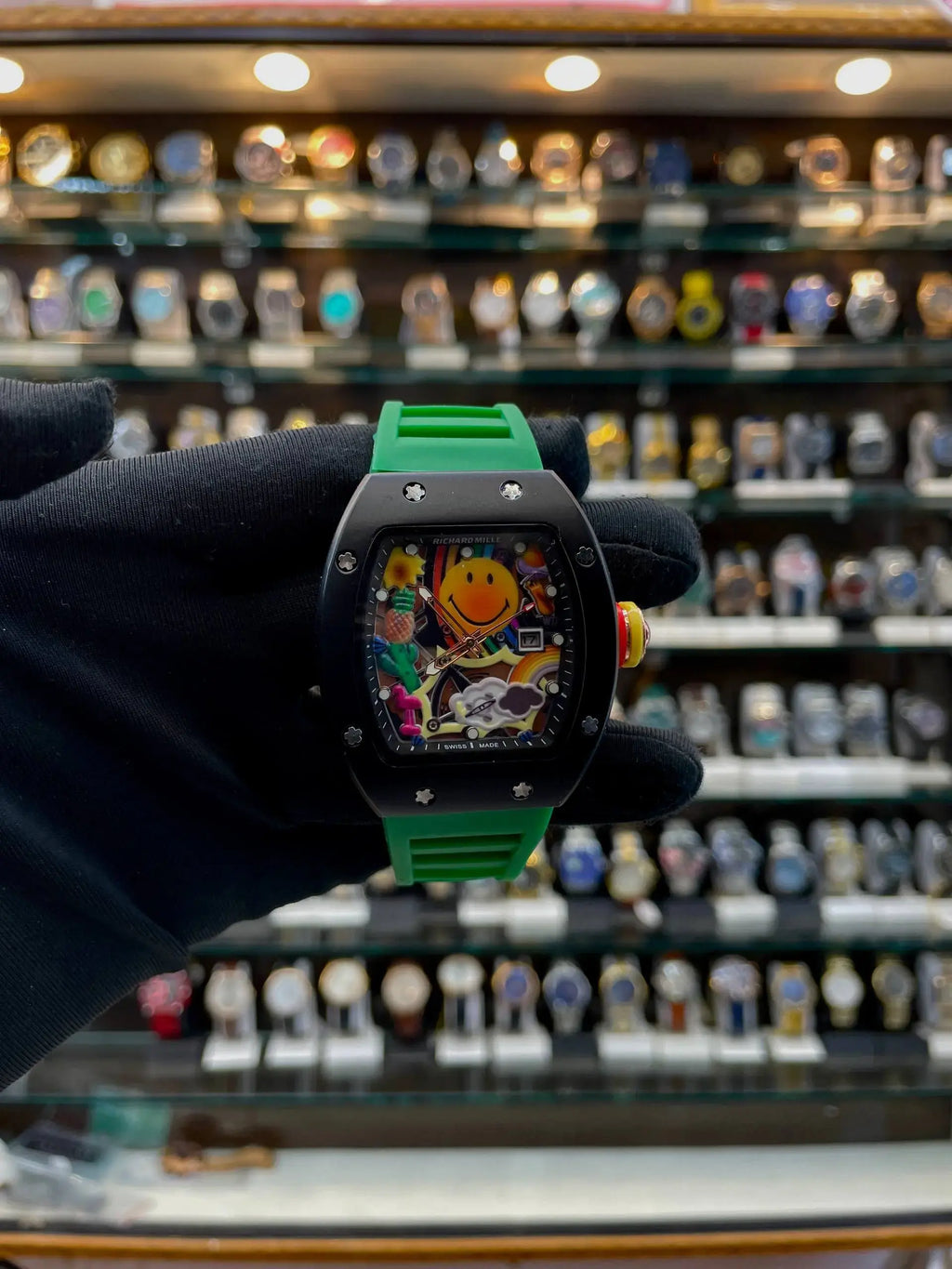 Richard mille rm 88 'smiley' watch japan machine