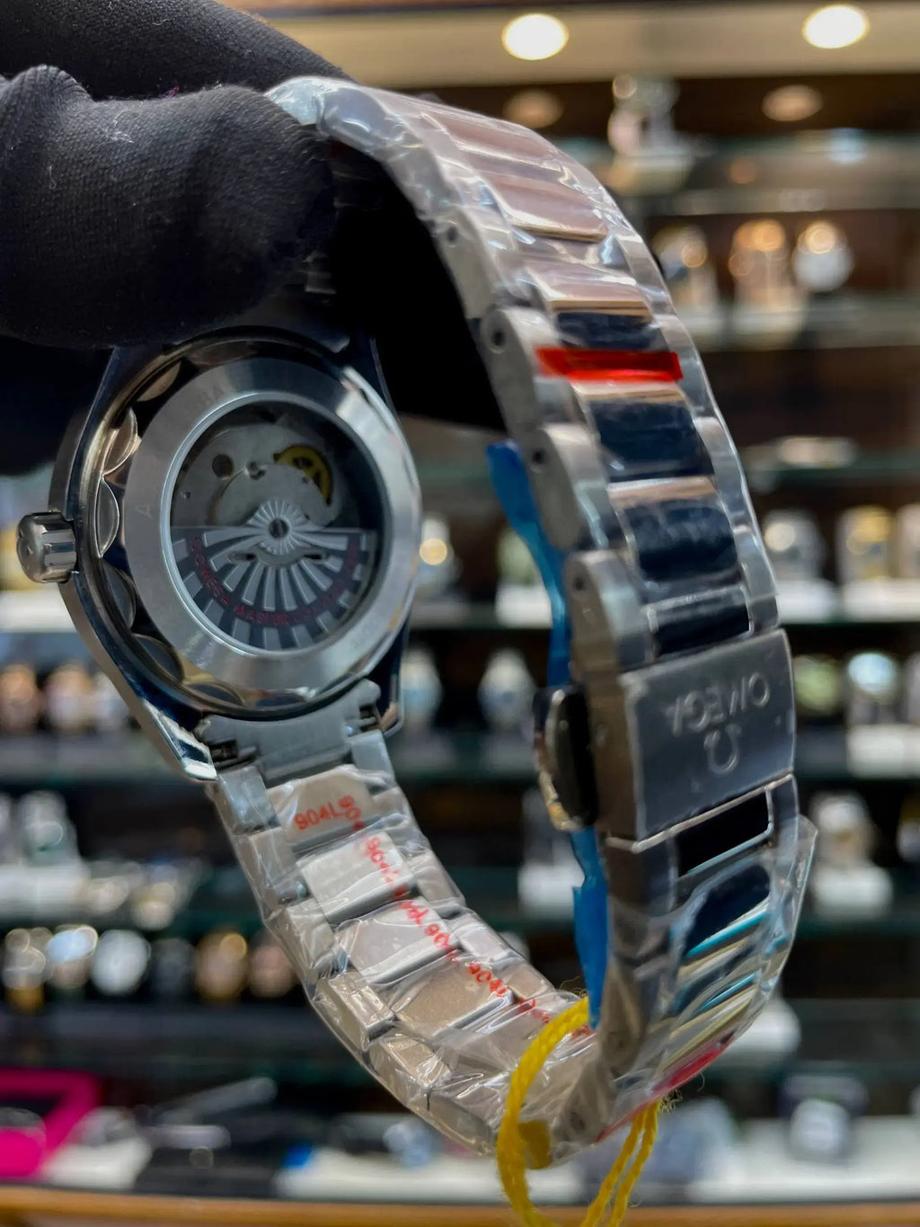 Omega seamaster world time in master piece chain