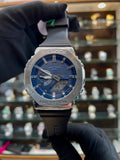 Gshock Casio gm-2100 body chrono silicon blue dial