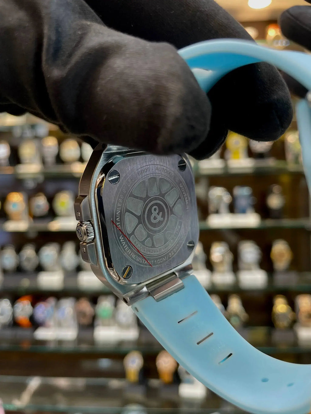 Bell & ross br-x5 iridescent ice blue dial in master