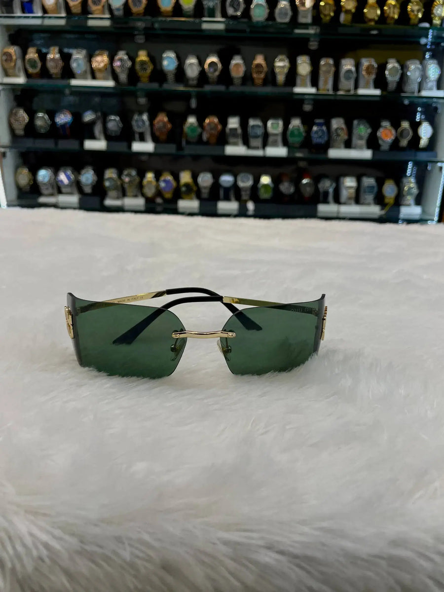 Miui women's retro sunshade sunglasses curved