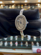 Cartier baignoire vintage watch for girls silver