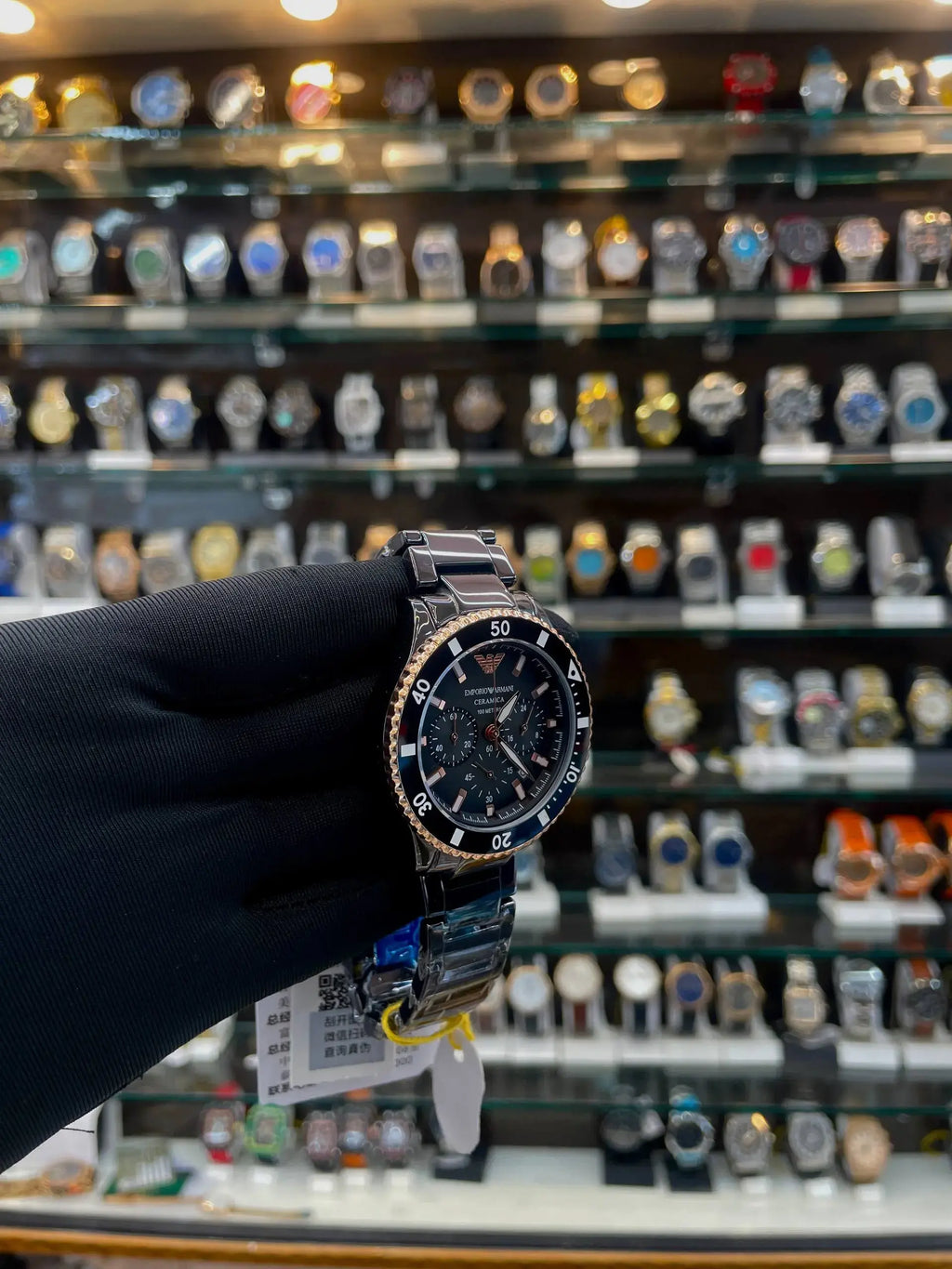 Emporio armani ceramica in best quality full black