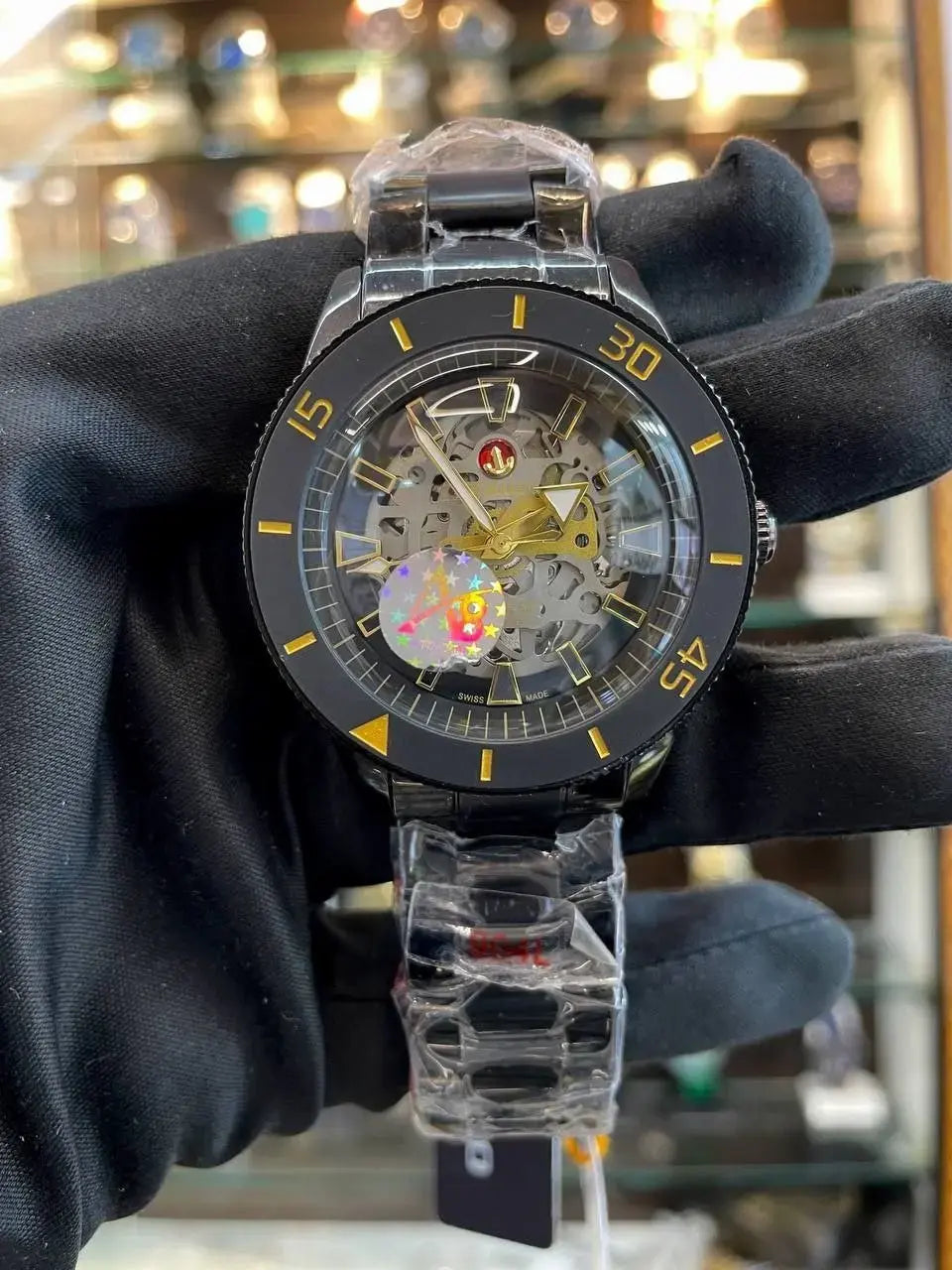 Rado captain Cook in master transparent black dial