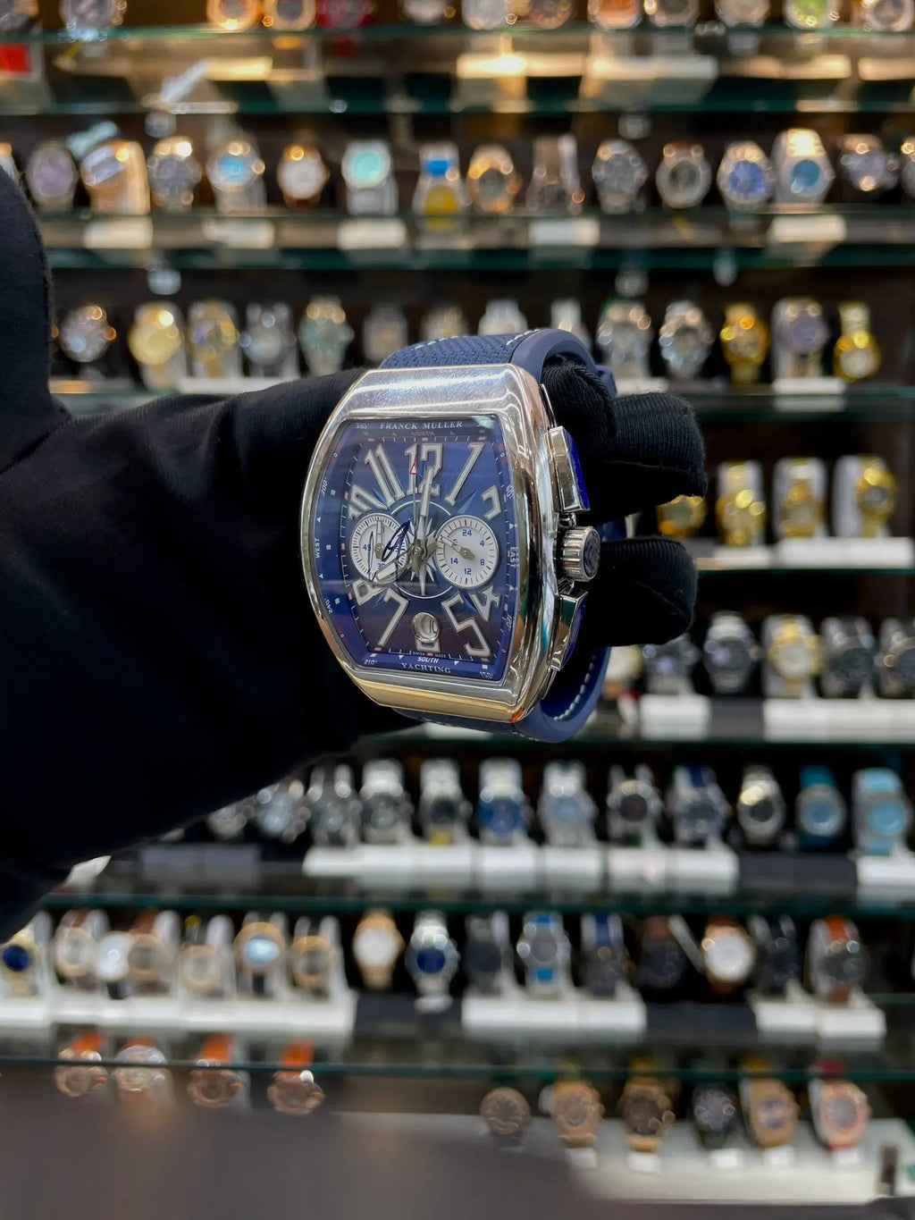Franck muller vanguard yachting now in master piece blue