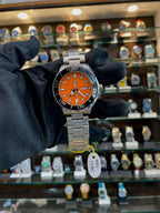 Seiko sports automatic in master piece orange dial