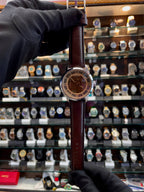 Fossil automatic brown lens watch for men front view
