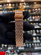 Fossil automatic rose gold dial strap