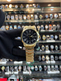 Fossil Roman dial chain watch for men front view