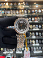 Fossil Automatic Dual Tone White Watch for Girls