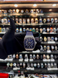 Franck Muller Vanguard Yachting blue watch front view