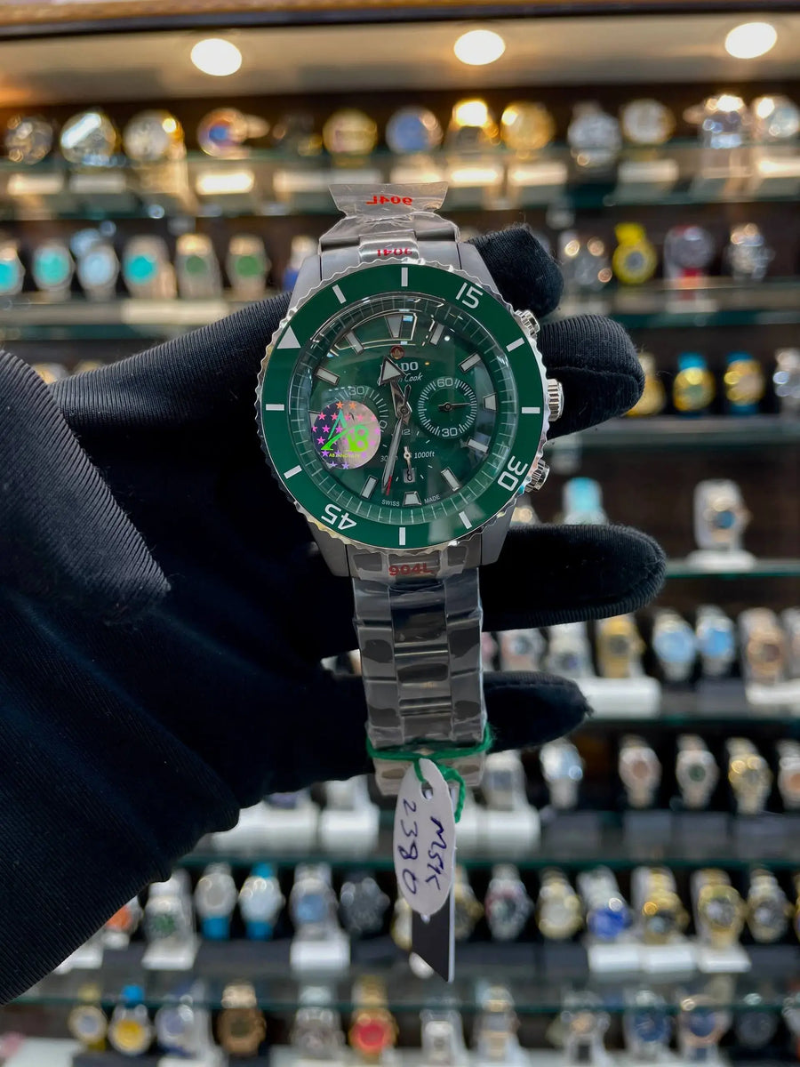 Rado captain Cook chrono now in master piece green