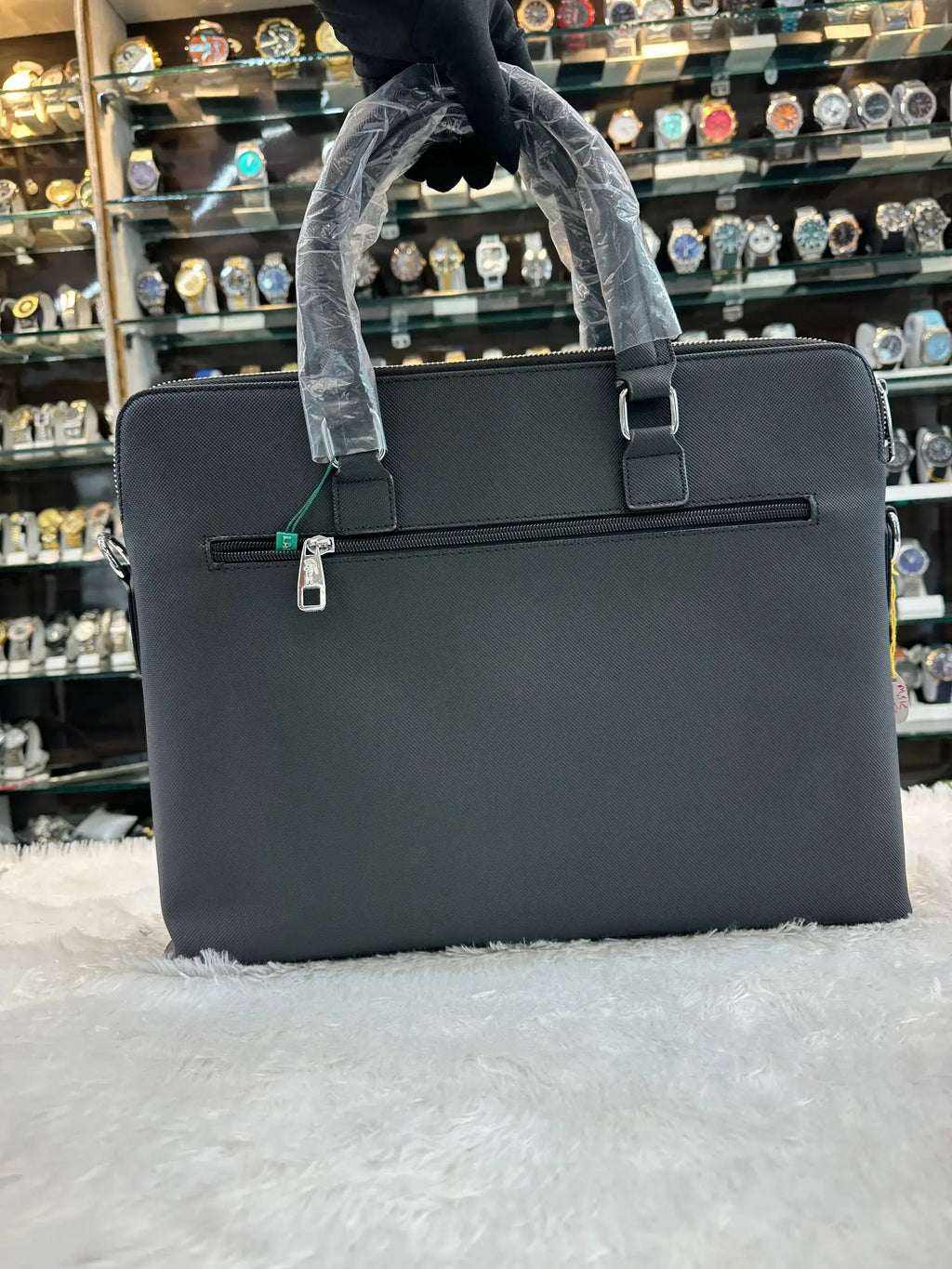 Lacoste  classic laptop bag in heavy quality