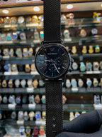 Emporio armani slim chain for mens full black