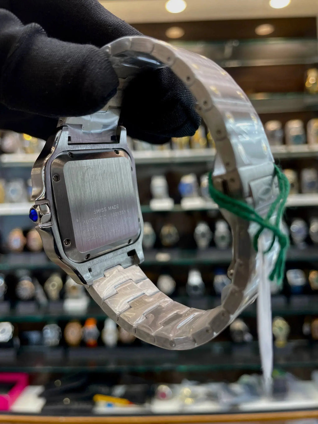 Santos de Cartier watch with a two-toned in master piece