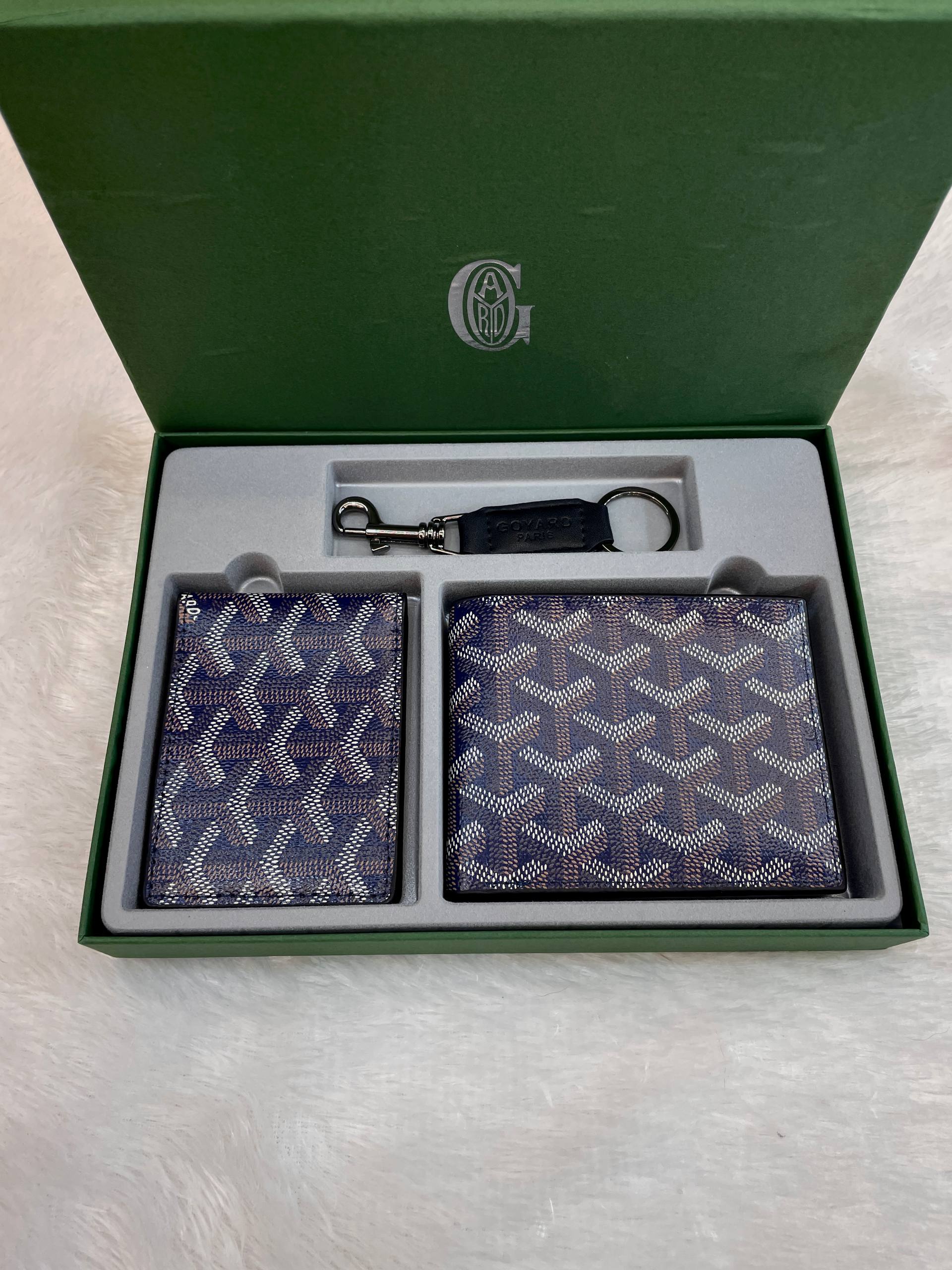 GOYARD WALLET COMBO SET BLUE