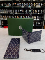 GOYARD WALLET COMBO SET BLUE