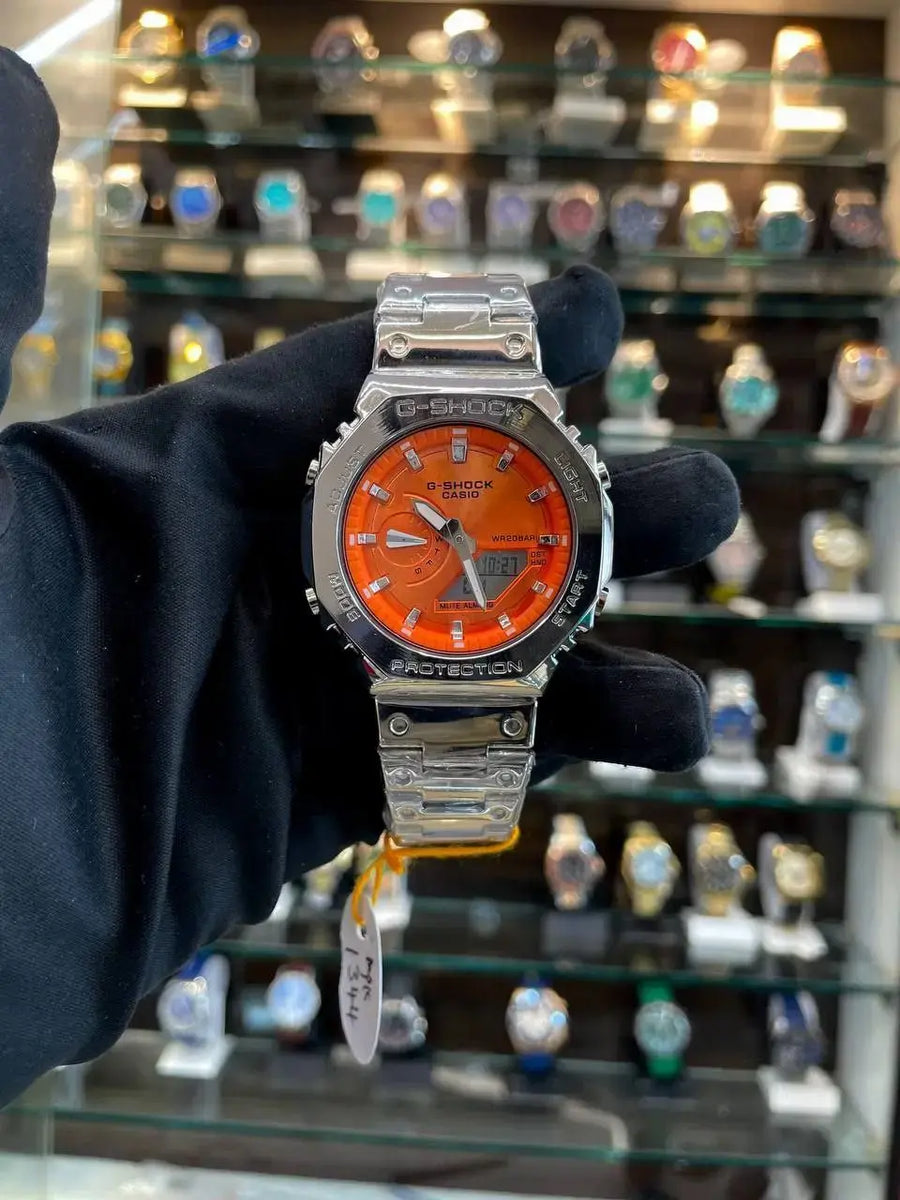 Gshock Casio wr20-bar restock in metal body chrono