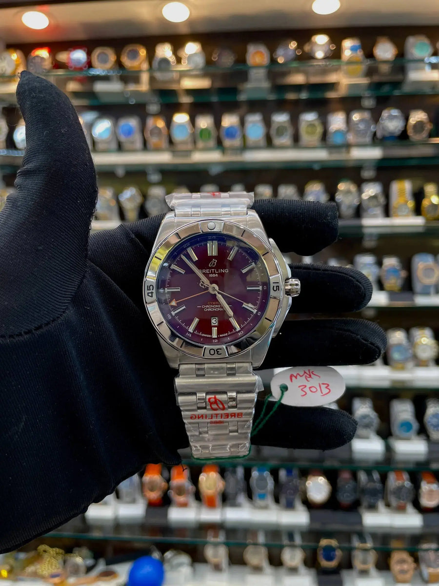 Breitling chronomat automatic gmt 40 six nations wales in master piece