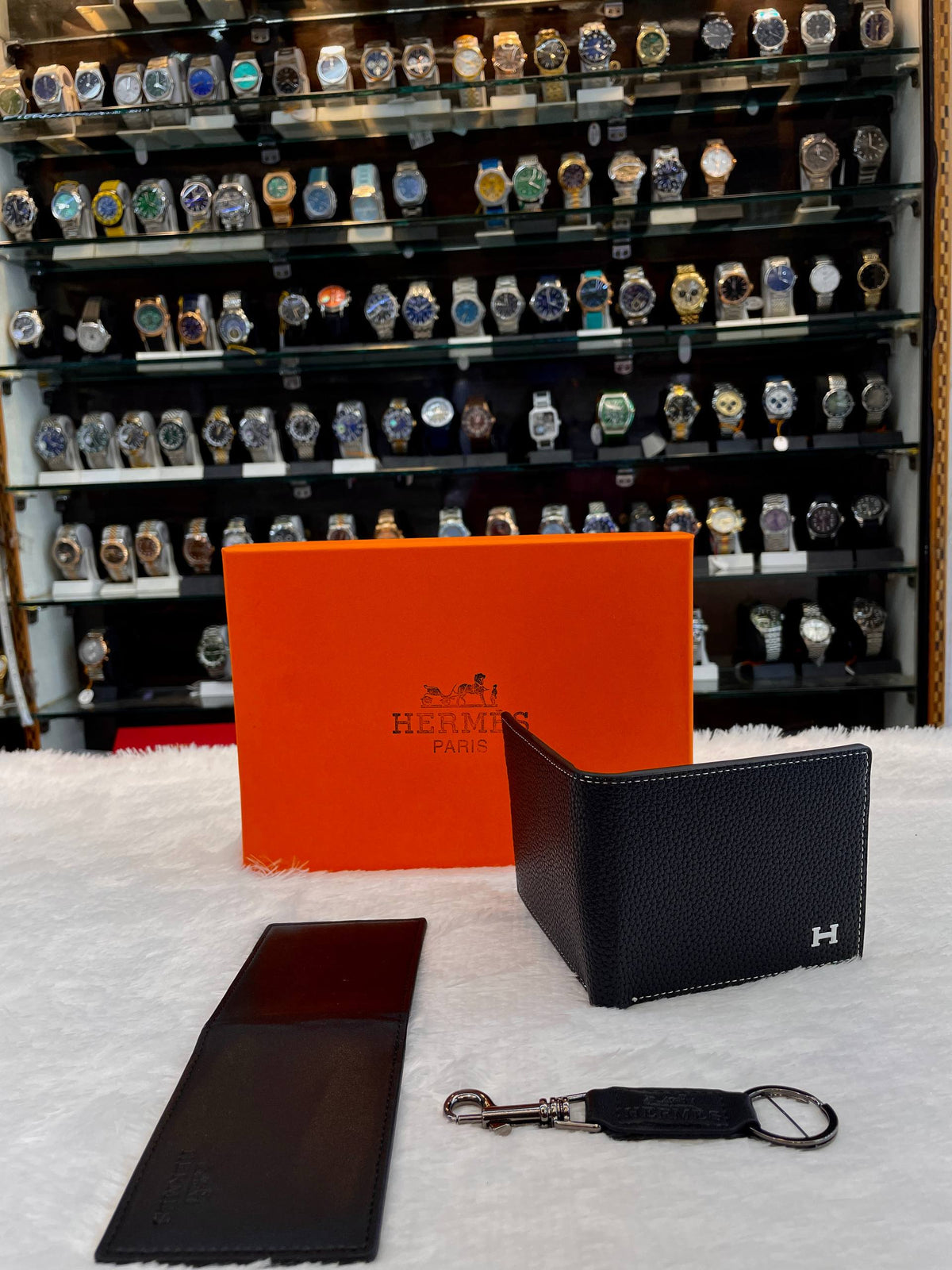HERMES WALLET COMBO SET BLACK 🖤