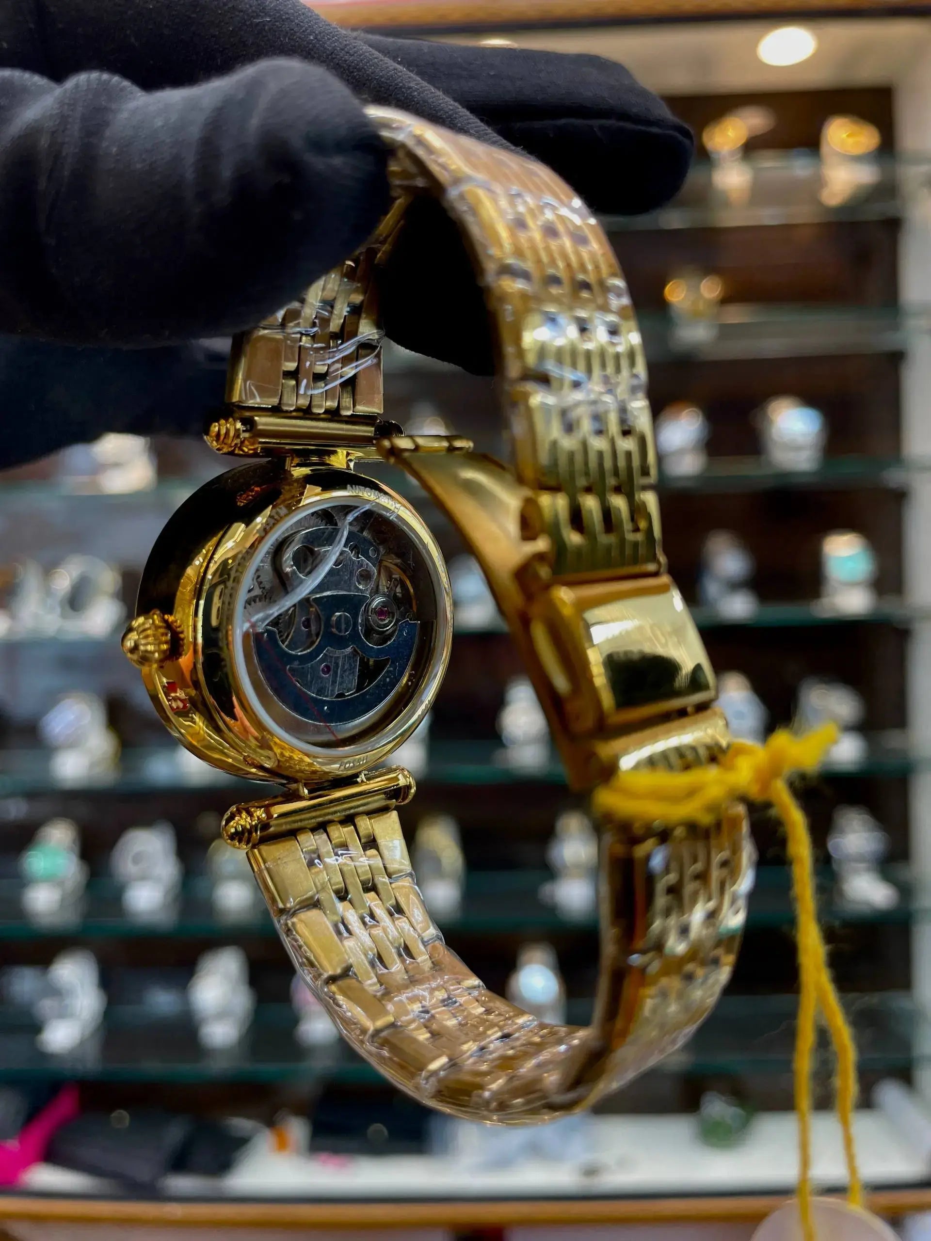Fossil automatic for girls in full gold