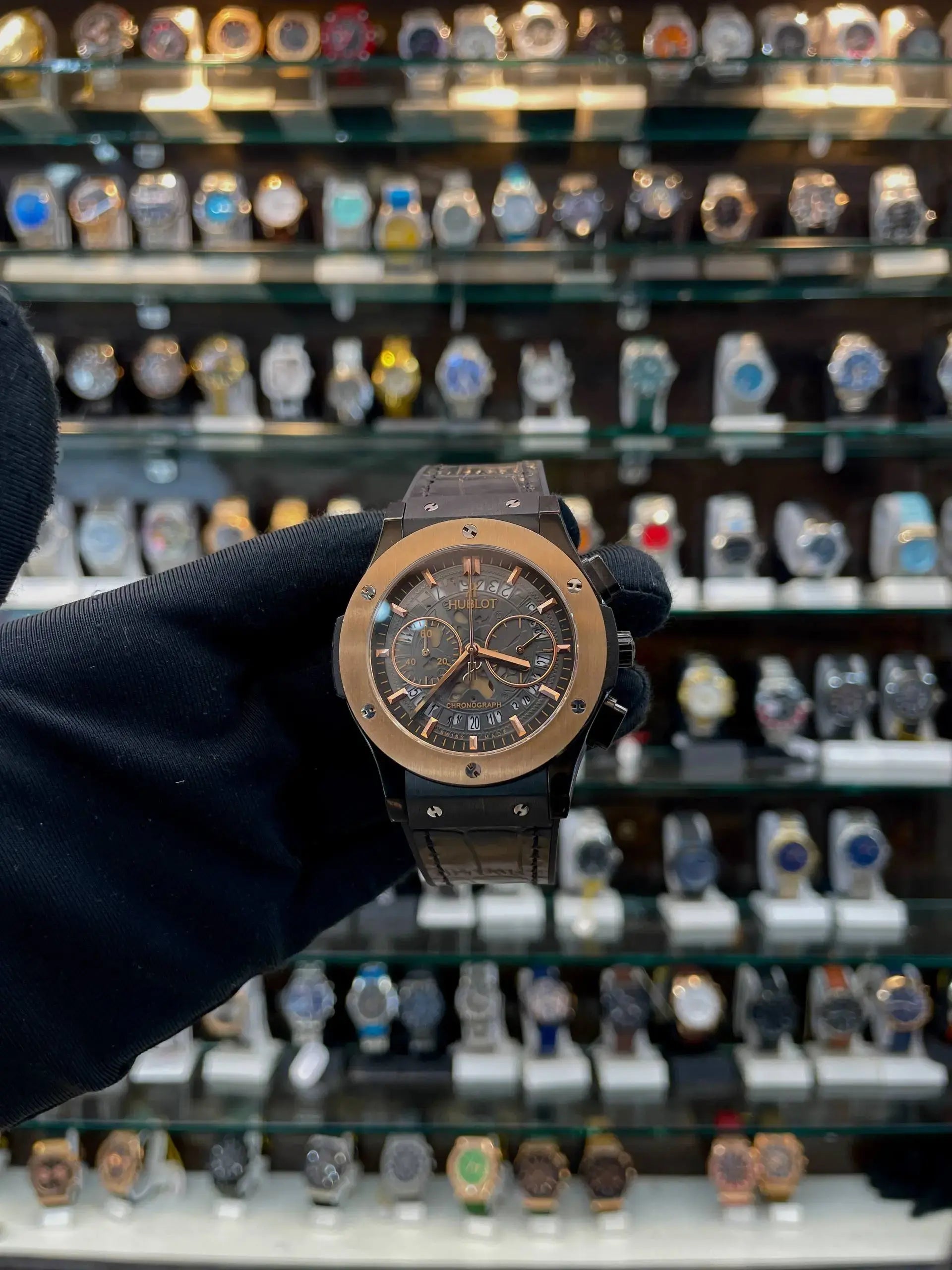 Hublot  big bang metal body heavy quality for men black