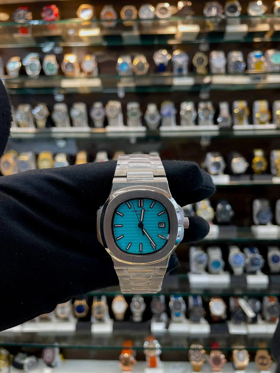 Patek Philippe (pp) sky blue now in automatic machine master piece