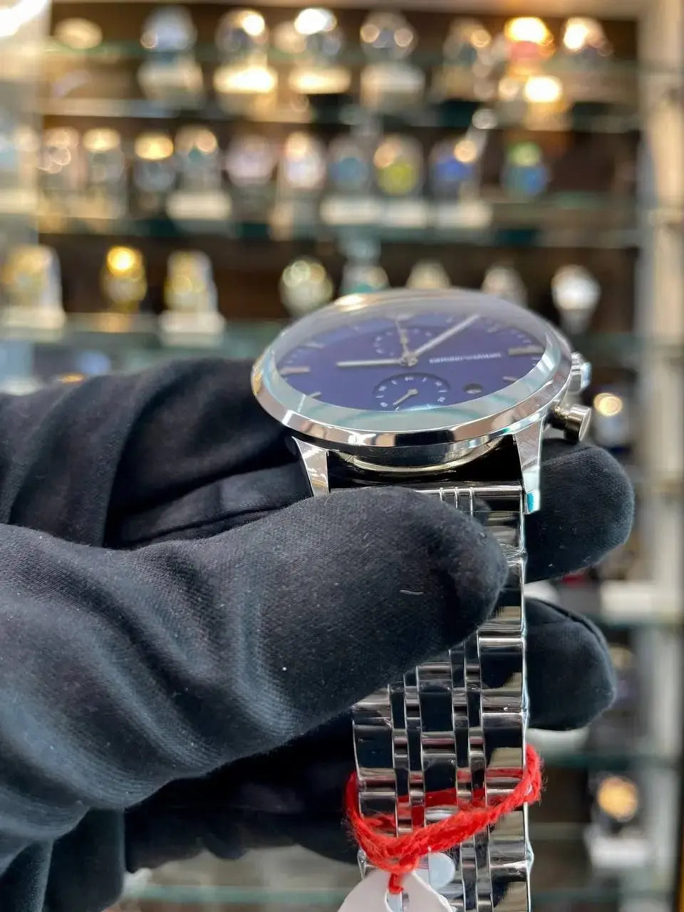 Emporio Armani master piece blue dial