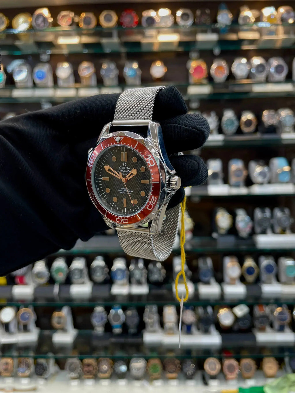 Omega jamesbond under budget for mens black dial