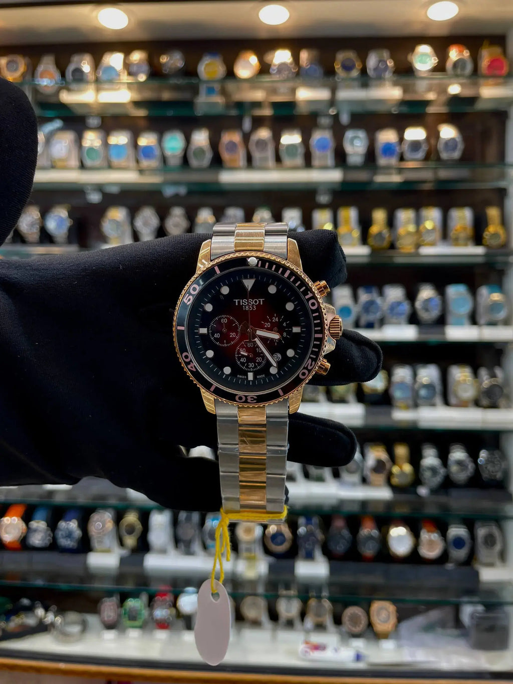 Tissot seastar chronograph now in under budget red
