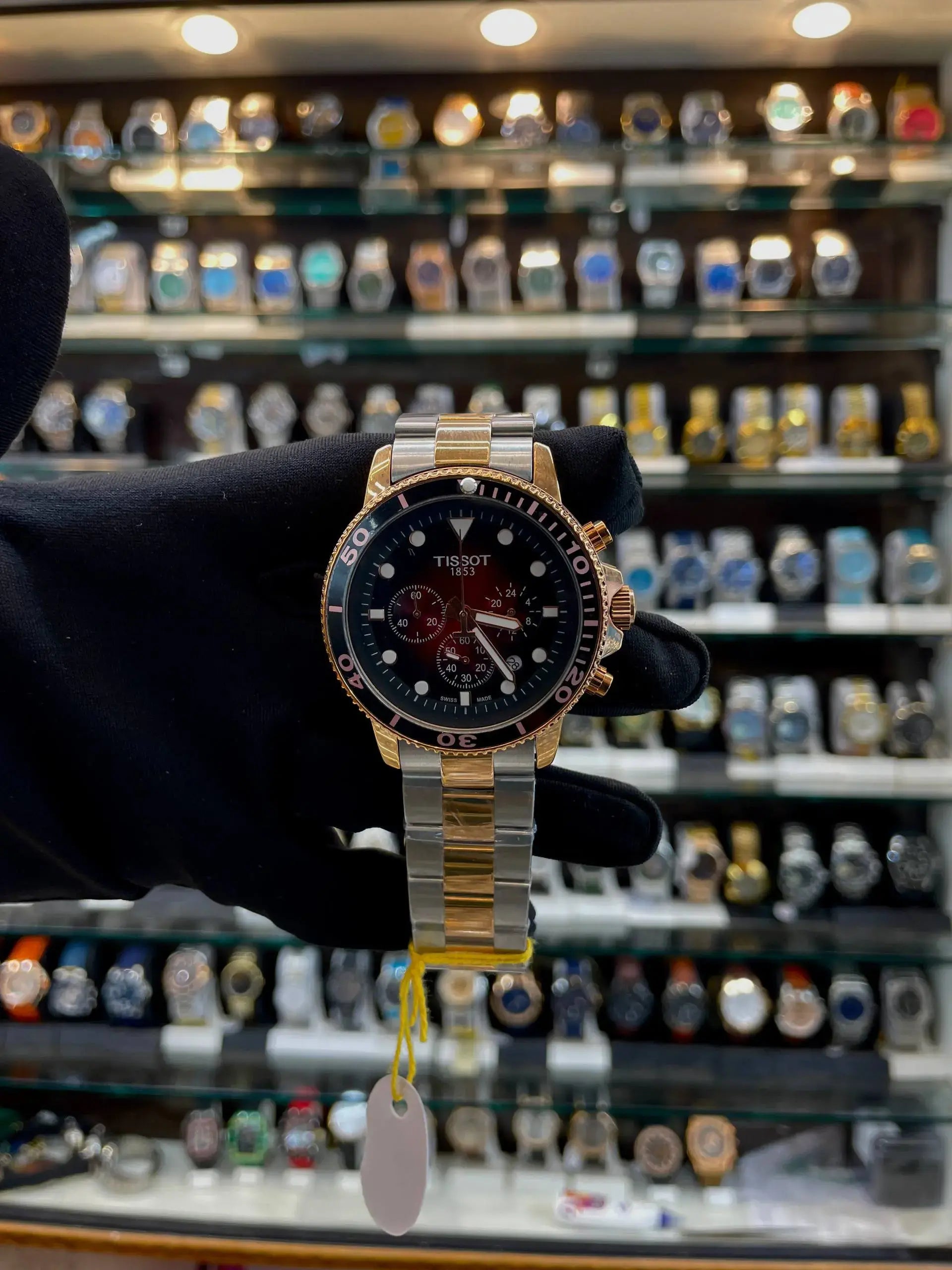 Tissot seastar chronograph now in under budget red
