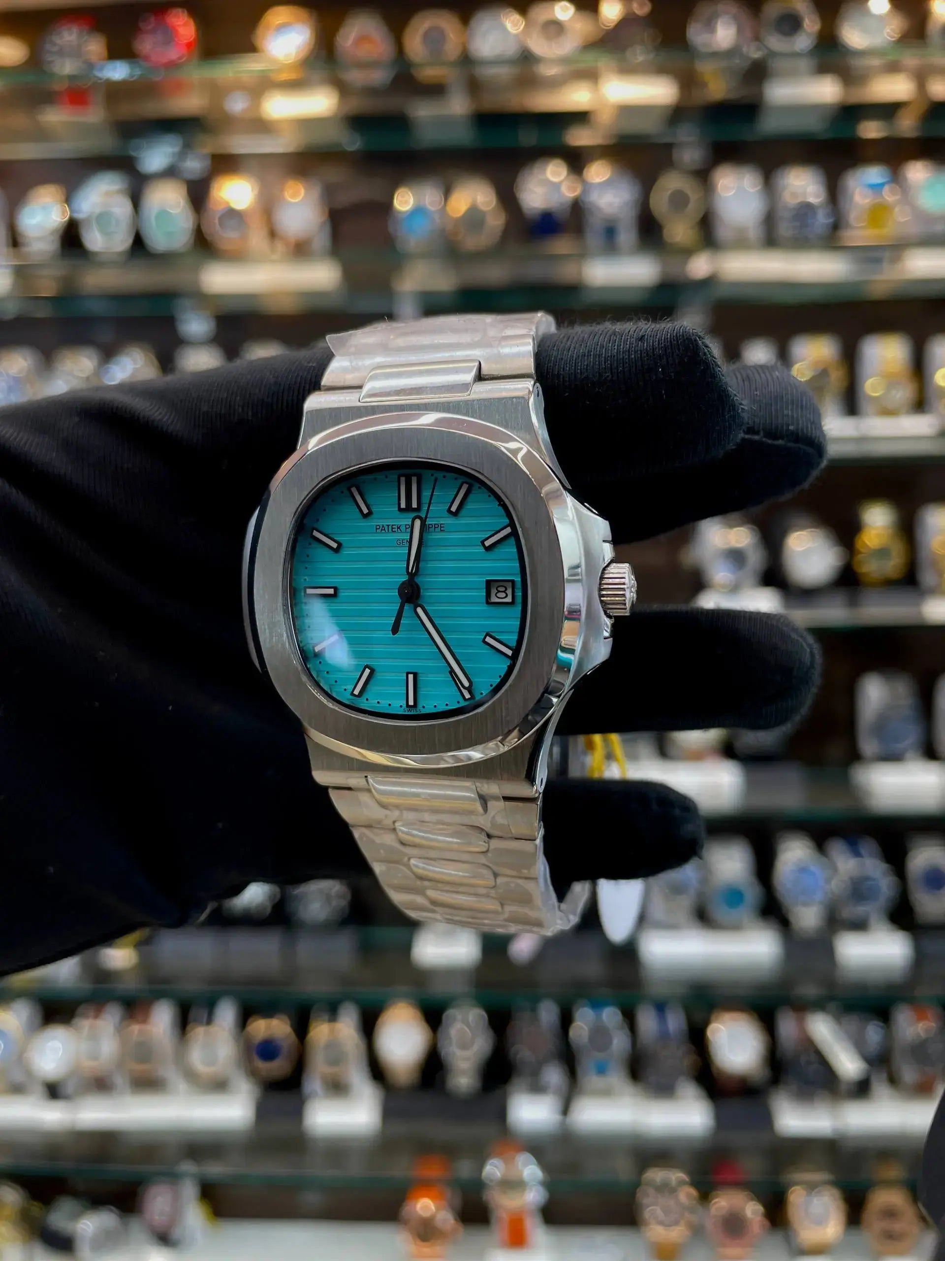 Patek Philippe (pp) sky blue now in automatic machine master piece