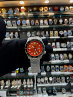 Seiko ssk035k1 5 sports skx gmt automatic watch in master piece orange dial