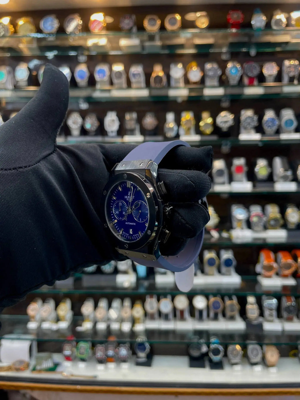 Hublot big bang metal body heavy quality for mens blue